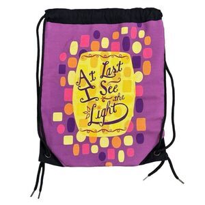 RedBubble Rapunzel Tangled Duffle Bag Reusable Drawstring Bag Multicolor Canvas